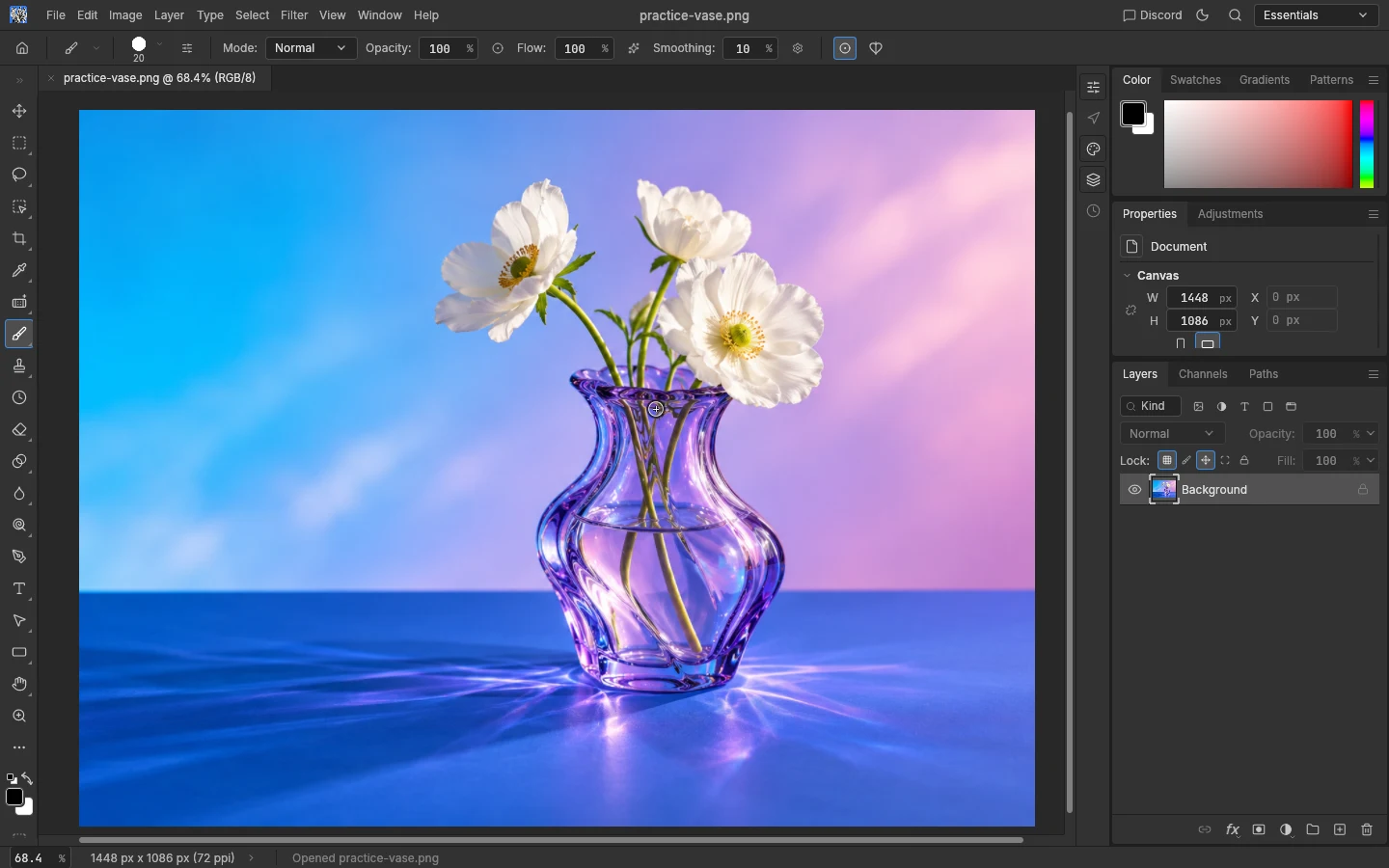 Edit images & layers: menus, canvas and panels